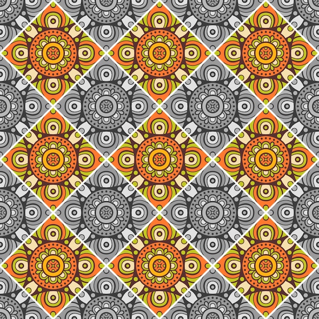 Decorative geometrical tile pattern