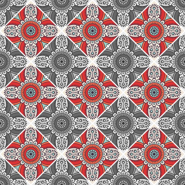 Decorative geometrical tile pattern