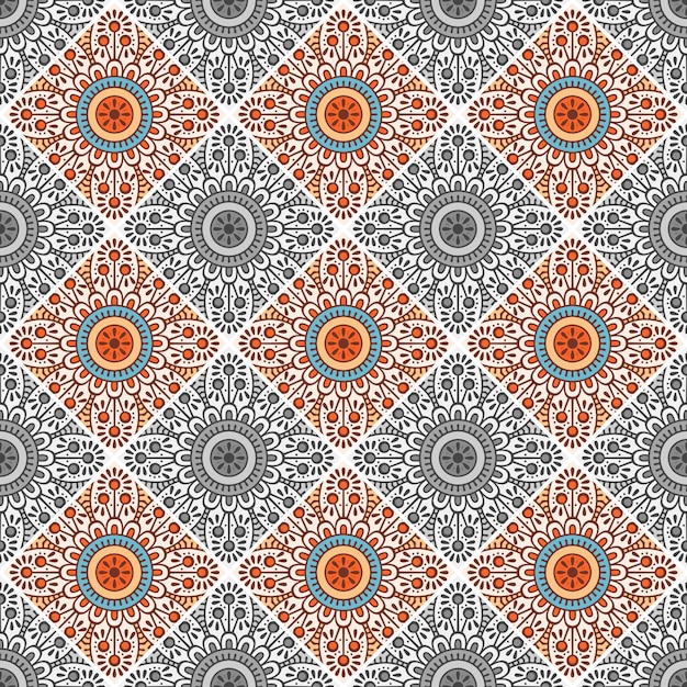 装飾的な幾何学的なタイルパターン
