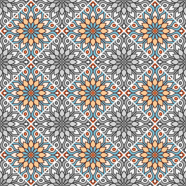 Decorative geometrical tile pattern