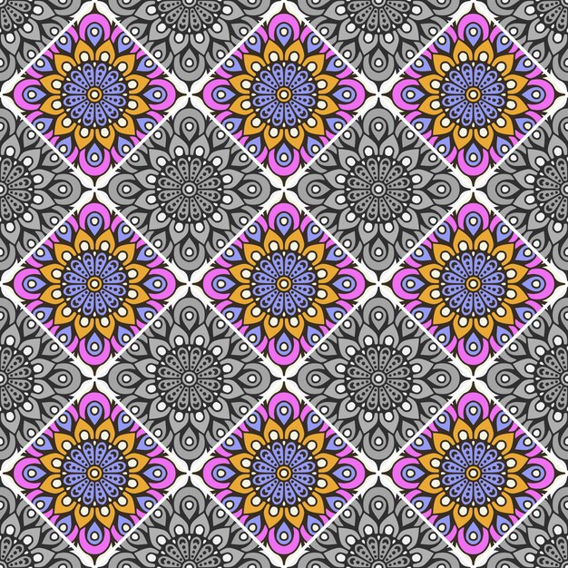 Decorative geometrical tile pattern