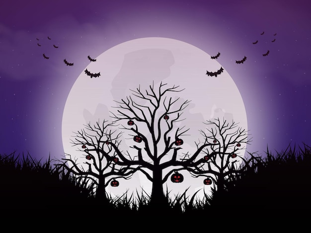 Decorative halloween background