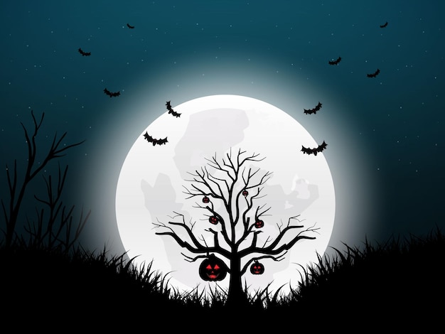 Decorative halloween background