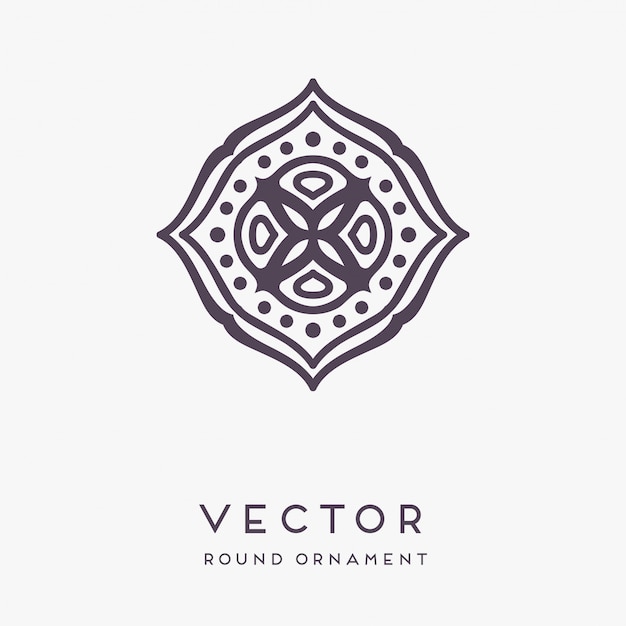 decorative hand drawn mandala illustration