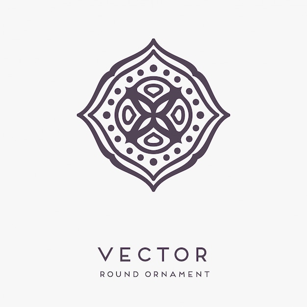 Vector decorative hand drawn mandala illustration