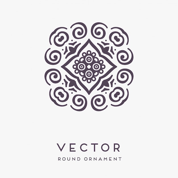 decorative hand drawn mandala illustration