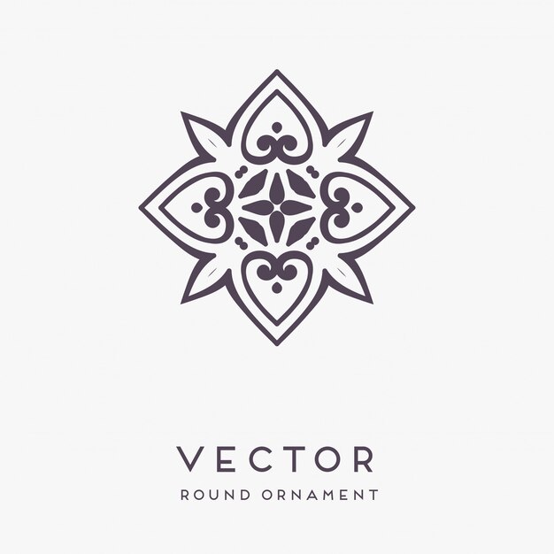 decorative hand drawn mandala illustration