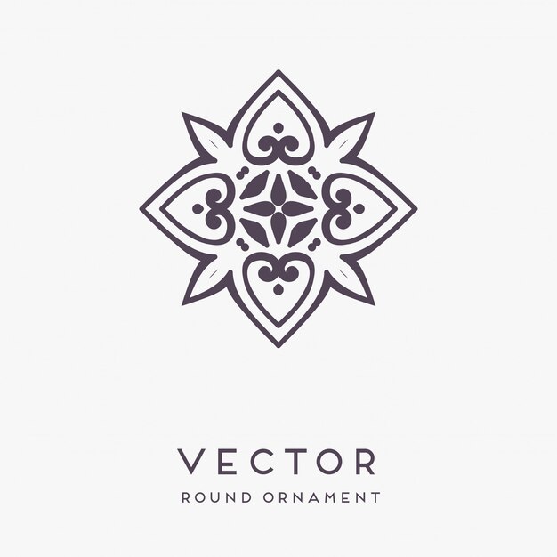 Vector decorative hand drawn mandala illustration