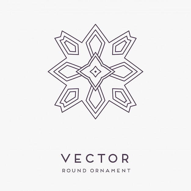 decorative hand drawn mandala illustration
