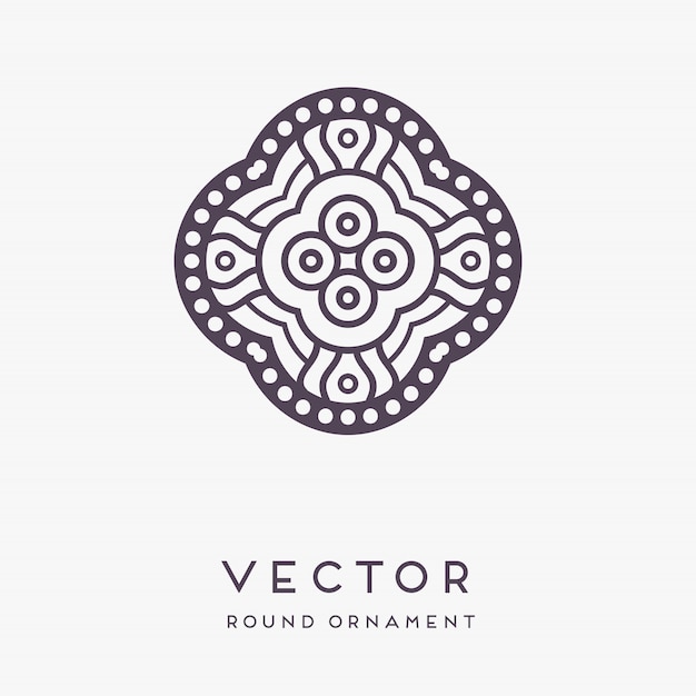 Vector decorative hand drawn mandala illustration