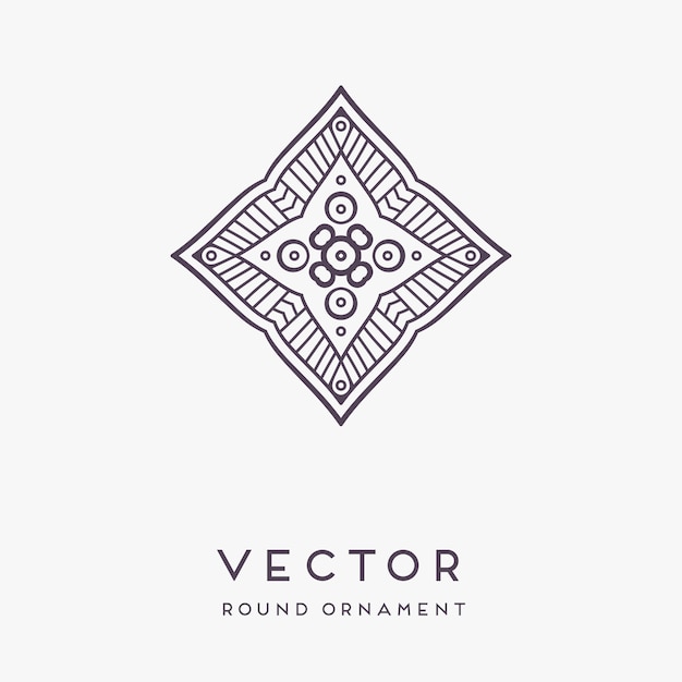 decorative hand drawn mandala illustration