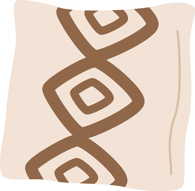 Vector decorative home pillow