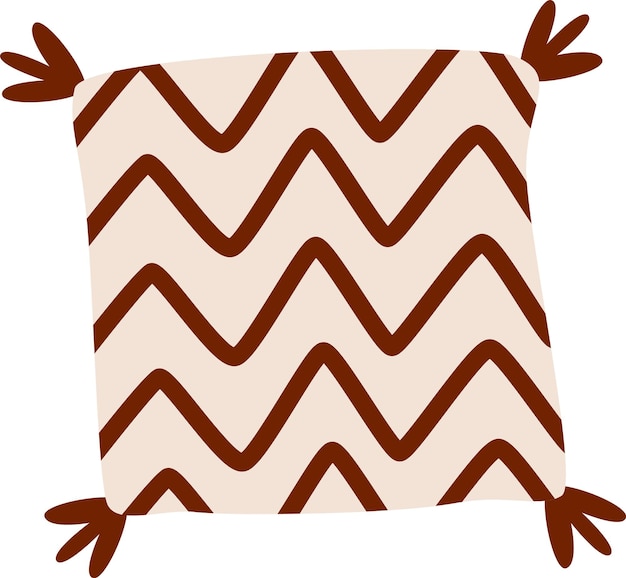 Vector decorative home pillow