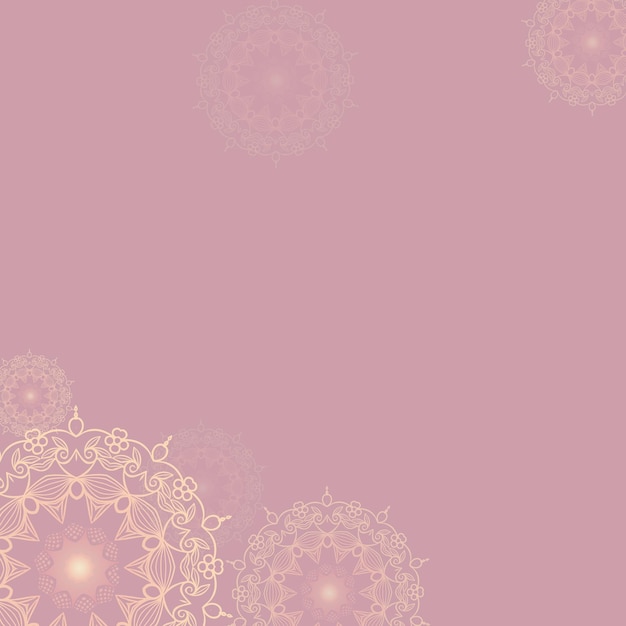 Decorative Illustrations Seamless background abstract floral frame on a pink background