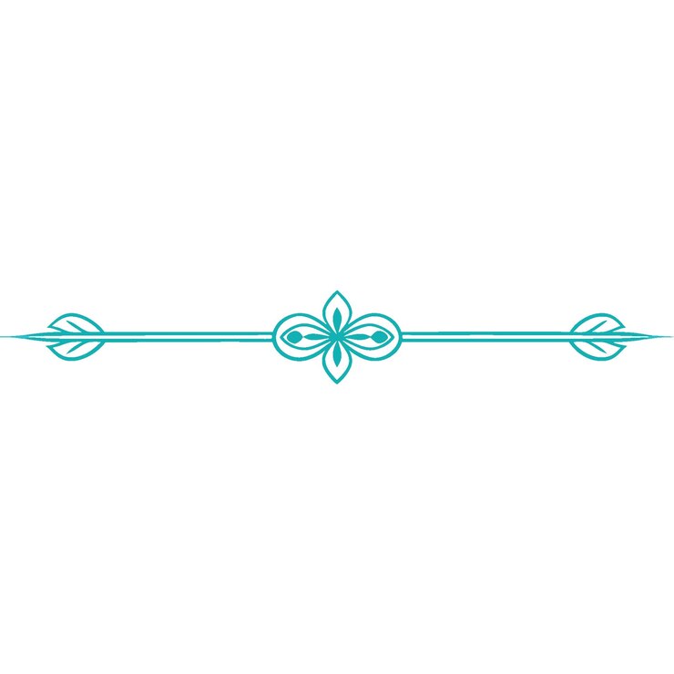 Vector decorative line symmetric ornamental border design floral motif abstract flourish filigree elements