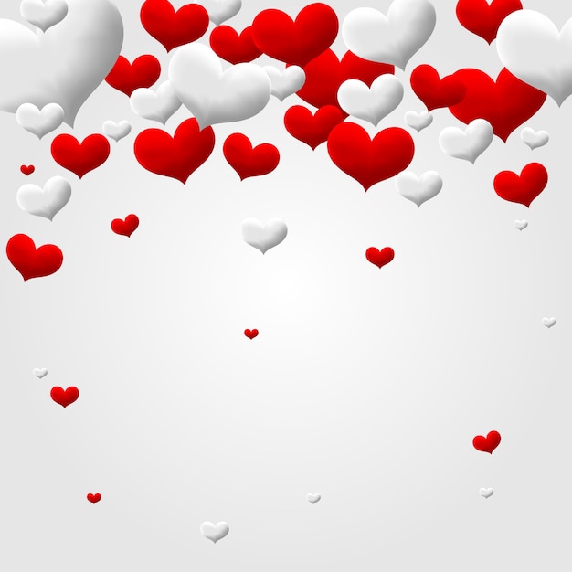 Vector decorative love heart background