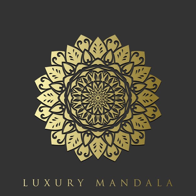 Decorative luxurious floral mandala