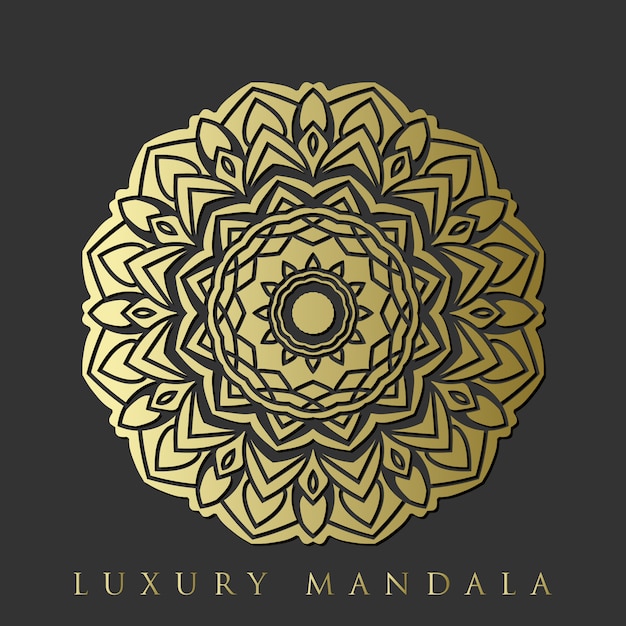 Decorative luxurious floral mandala