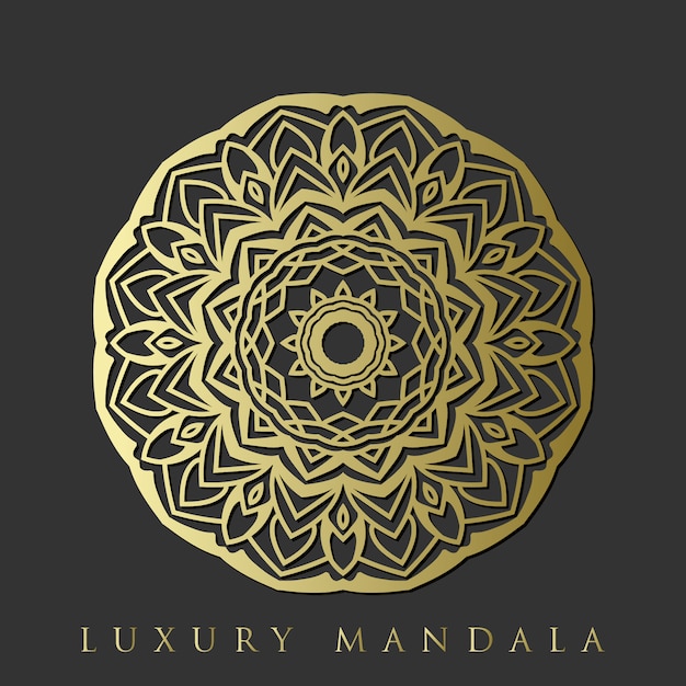 Decorative luxurious floral mandala