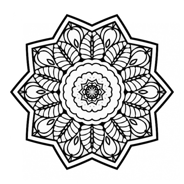 Decorative luxury mandala illustration