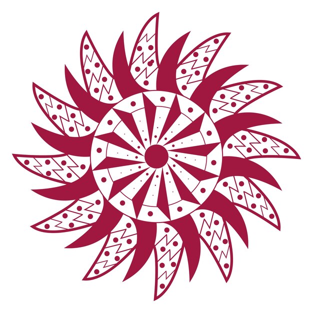 decorative luxury mandala on white background