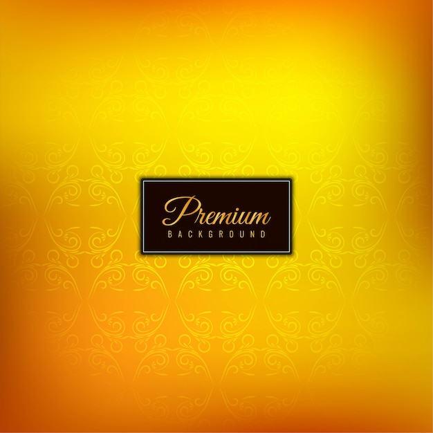 Vector decorative luxury premium yellow background