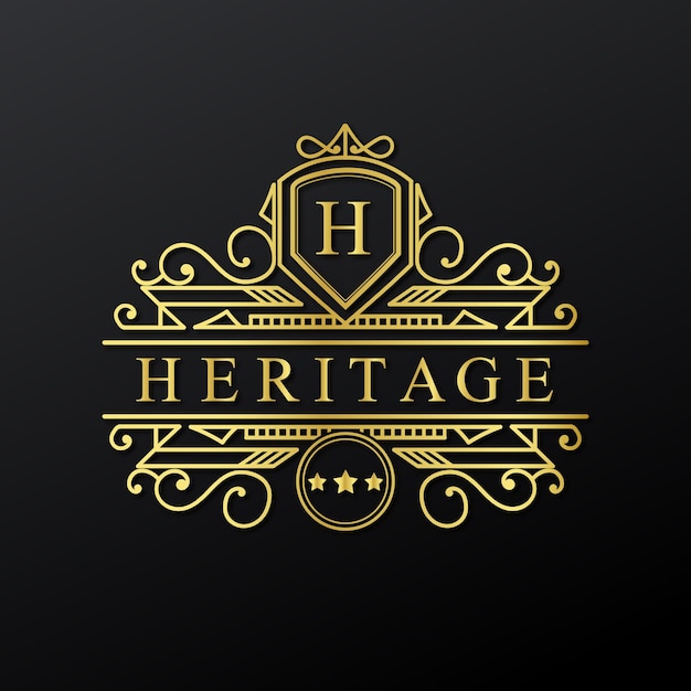 Vector decorative luxury vintage ornamental logo