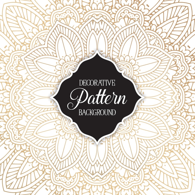 Vector decorative mandala background