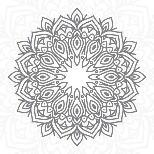 Decorative mandala design background illustration ornamental vector