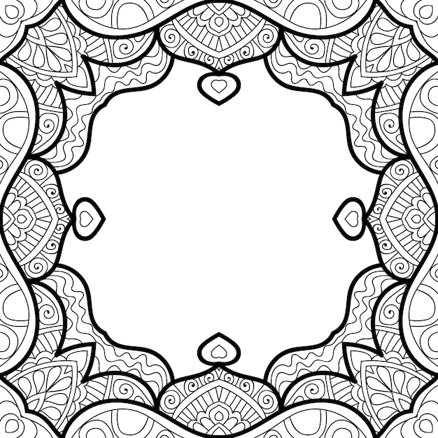 Decorative Mandala frame background