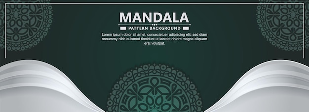 Decorative mandala ornamental background design template