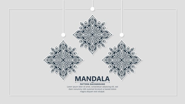 Modello di design di sfondo ornamentale decorativo mandala