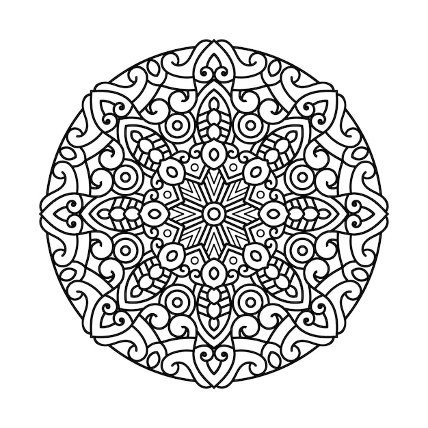 decorative mandala and pattern for mehndi wedding islam outline mandalas coloring book page
