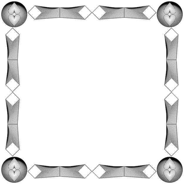 Decorative ornament frames can be for invitations or decorations