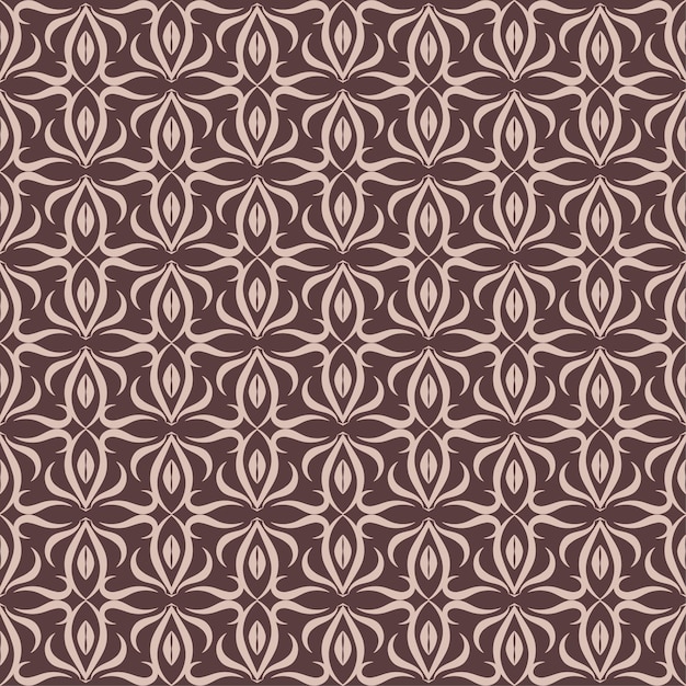 Vector decorative ornament seamless pattern background