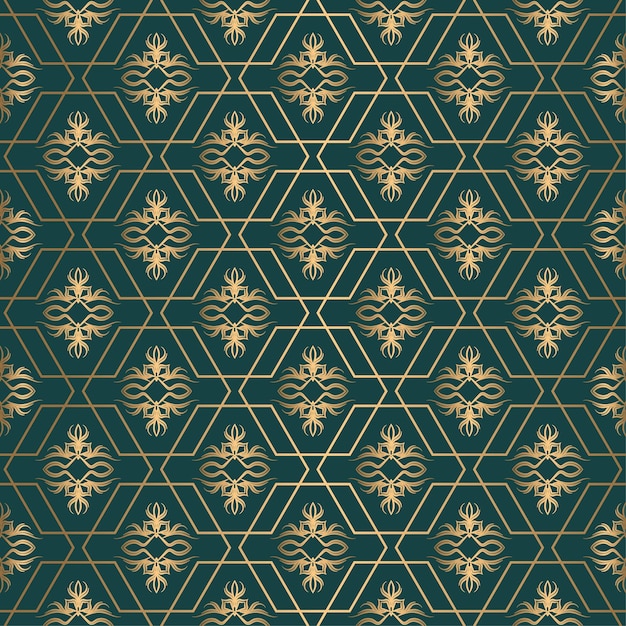 Decorative ornament seamless pattern background