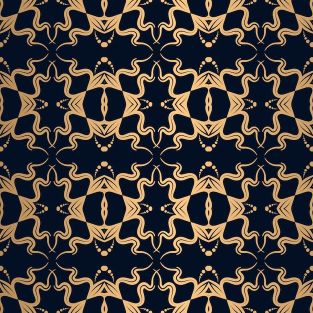 Decorative ornament seamless pattern background