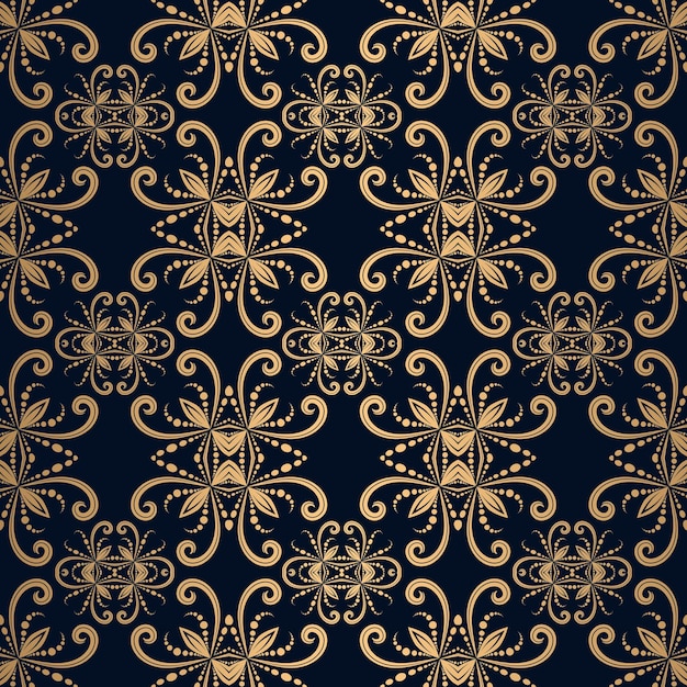 Decorative ornament seamless pattern background