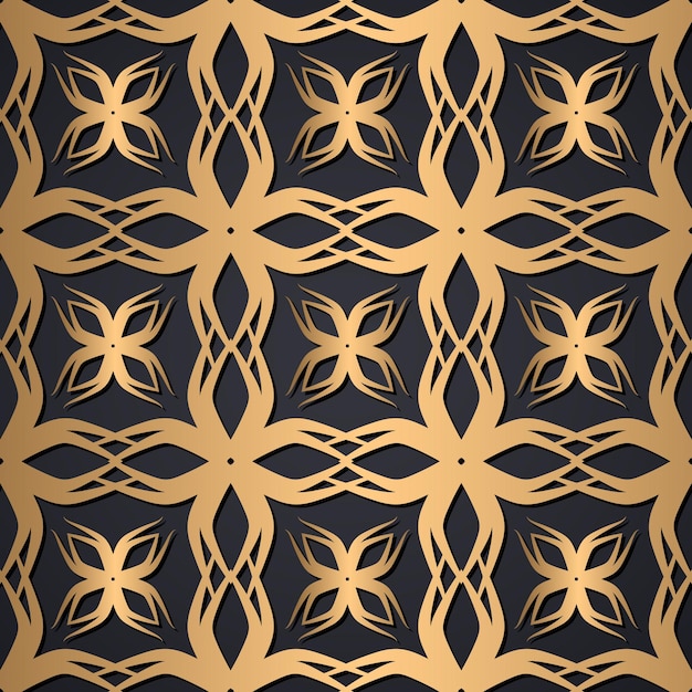 Decorative ornament seamless pattern background