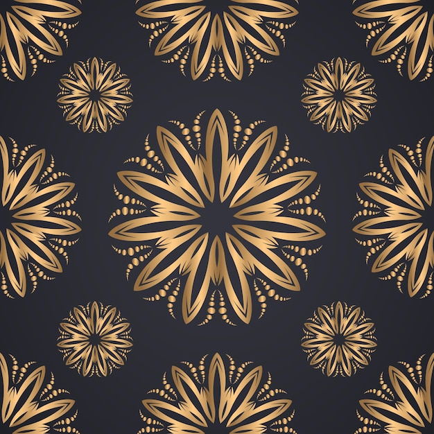 Decorative ornament seamless pattern background