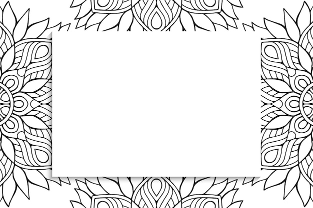 Modello decorativo ornamentale della mandala con copyspace.