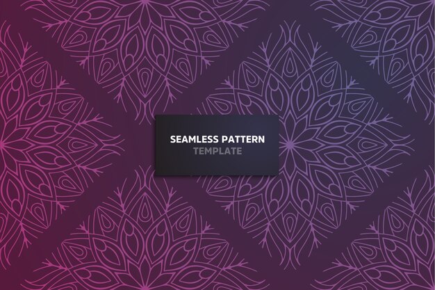 Decorative ornamental mandala seamless pattern.