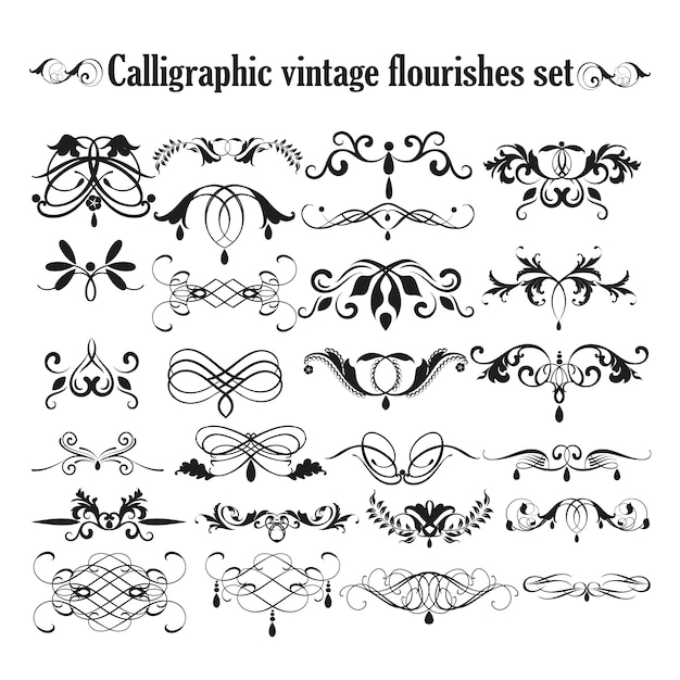 Vector decorative ornaments collection