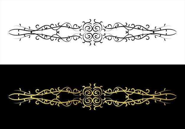 Ornamenti decorativi illustrazione vettoriale di cornice floreale;