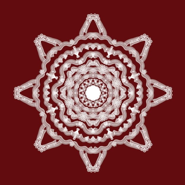 Decorative ornate snowflake