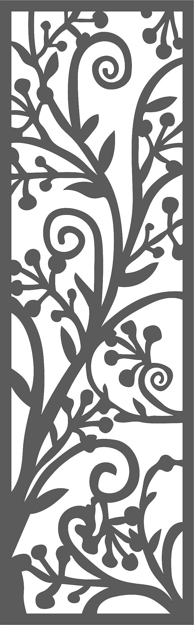 Vector a decorative panel with a floral design on the top.