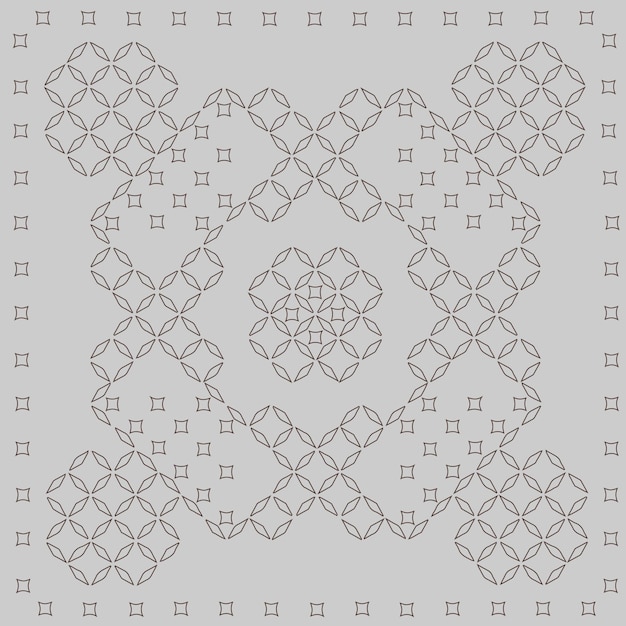 装飾的なパターンのひし形のシルエットのアウトライン幾何学的な背景分離ベクトル