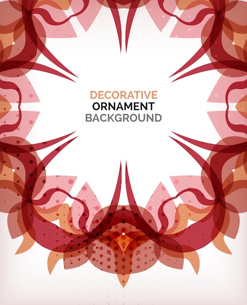 Decorative retro ornaments background