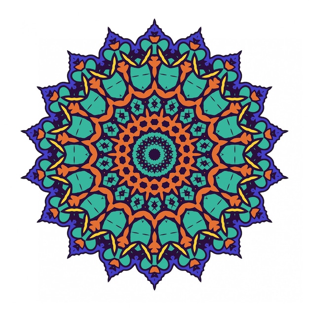 Decorative round mandala design