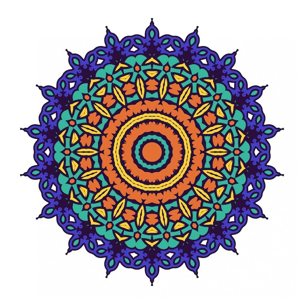 Decorative round mandala design